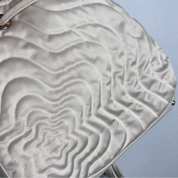 Montblanc Purse Shoulder Bag Starisma Dalila Off White Drawstring Hobo Nylon - Picture 10 of 16